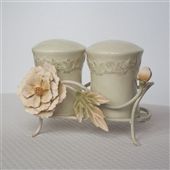 Pastel Green Salt And Pepper Shakers