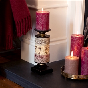 Living Room | Lighting & Candlelight | Decorative Embossed Candle Holder