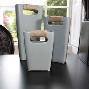 Bath & Beauty | Vases and Planters | Grey Decorative Vases