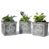 Bath & Beauty | Vases and Planters | Fleur-de-Lis Flower Pots - 3 Small