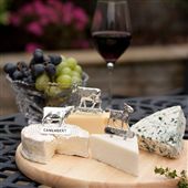 Four Silver Cheese Markers 