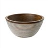 Gifts | For the Hostess | Mango Wood Serving Bowl With White Stripes