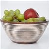 Gifts | For the Hostess | Mango Wood Serving Bowl With White Stripes