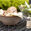 Gifts | For the Hostess | Mango Wood Serving Bowl With White Stripes