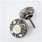 Silver And Crystal Decorative Drawer Knobs