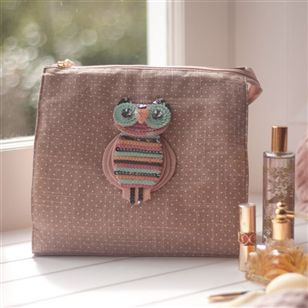 Kitchen & Dining | Bathroom | Wash Bag With Sequined Owl