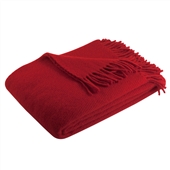 Wool Throw With Fringing