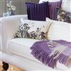 Living Room | Sofa Throws & Blankets | Check Wool Throw In Mauve And Lollypop Pink