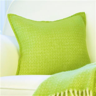 Living Room | Scatter Cushions | Pistachio Green Wool Cushion Cover