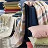 Living Room | Sofa Throws & Blankets | Striped Linen Throw With Fringing