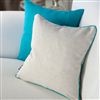 Living Room | Scatter Cushions | Turquoise & Oatmeal Linen Cushion Covers