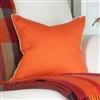 Living Room | Scatter Cushions | Red/Orange Linen Cushion Covers With Piping