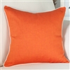 Living Room | Scatter Cushions | Red/Orange Linen Cushion Covers With Piping