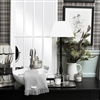 Bath & Beauty | Countertop Accessories | Clear Glass Storage Jar With Silver Or Gold Lid