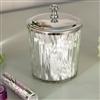 Bath & Beauty | Countertop Accessories | Clear Glass Storage Jar With Silver Or Gold Lid