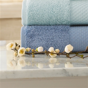 Bath & Beauty | Bath Towels | Elegant Bath Towels (Seafoam & Moonstone)