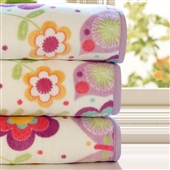Little Girl's Bath Towel with Butterflies