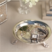 Small Silver Tray With Feet 