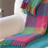 Candy Coloured Wool Throw
