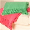 Bedroom | Throw Blankets | Ribbed Throw With Fringing