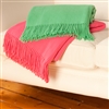 Bedroom | Throw Blankets | Ribbed Throw With Fringing