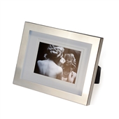 Small Silver Picture Frame With Double Mount