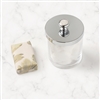 Bath & Beauty | Countertop Accessories | Glass Storage Jar With Silver Lid