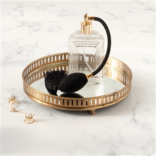 Bedroom | Table Accessories | Black and Gold Perfume Bottle
