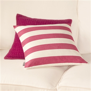 Bedroom | Scatter Cushions | Cranberry Pink Silk Cushion Cover