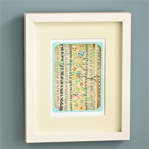 Bedroom | Artwork & Wall Decor | Framed Artwork Of Vibrant Owls - Picture 2