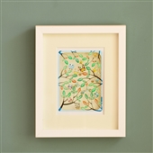 Framed Artwork Of Vibrant Owls - Picture 3