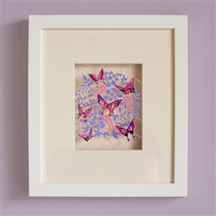 Bath & Beauty | Wall Art & Frames | Framed Artwork Of Vibrant Butterflies