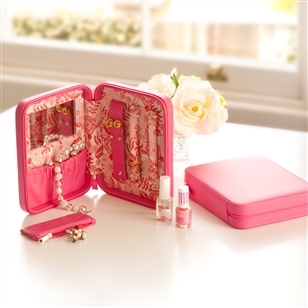 Bedroom | Jewellery Storage | Medium Pink Jewellery Case