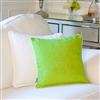 Bedroom | Scatter Cushions | Lime Green Cushion Cover With White Piping