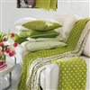 Bedroom | Scatter Cushions | Lime Green Cushion Cover With White Piping