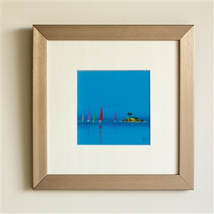 Bedroom | Artwork & Wall Decor | Framed Blue Sailing Print Part 1