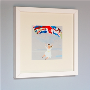 Bedroom | Artwork & Wall Decor | Framed Print Of Parachuting Queen