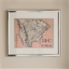 Bedroom | Artwork & Wall Decor | Framed Print of Postage Stamp Style Map 3