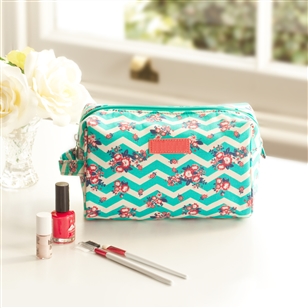Bath & Beauty | Totes & Wash Bags | Chevron Toiletry Bag With Side Handle