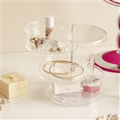 Three Tier Acrylic Swivel Storage Organiser