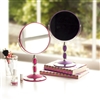 Bath & Beauty | Vanity Mirrors | Pedestal Vanity Mirror in Pink or Purple
