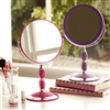 Bath & Beauty | Vanity Mirrors | Pedestal Vanity Mirror in Pink or Purple