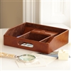 Bath & Beauty | Jewellery Storage | Tan Brown Valet Tray Desk Organiser