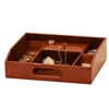 Bath & Beauty | Jewellery Storage | Tan Brown Valet Tray Desk Organiser