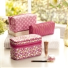 Bedroom | Beauty Organisers | 4pc Make Up And Cosmetic Case Gift Set In Pink