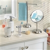 Bath & Beauty | Countertop Accessories | White & Chrome Toothbrush Holder Stand
