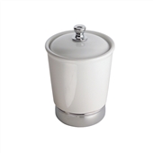 Small White Ceramic Bathroom Storage Jar