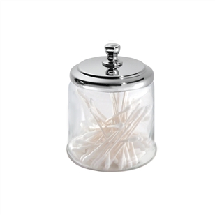 Bath & Beauty | Countertop Accessories | SMALL Clear Glass Apothecary Jar