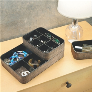 Living Room | Baskets, Storage & Trays | Wicker Desk Tidy Tray - Medium