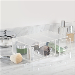 Bedroom | Beauty Organisers | Acrylic Drawers for Makeup Storage - Flippable